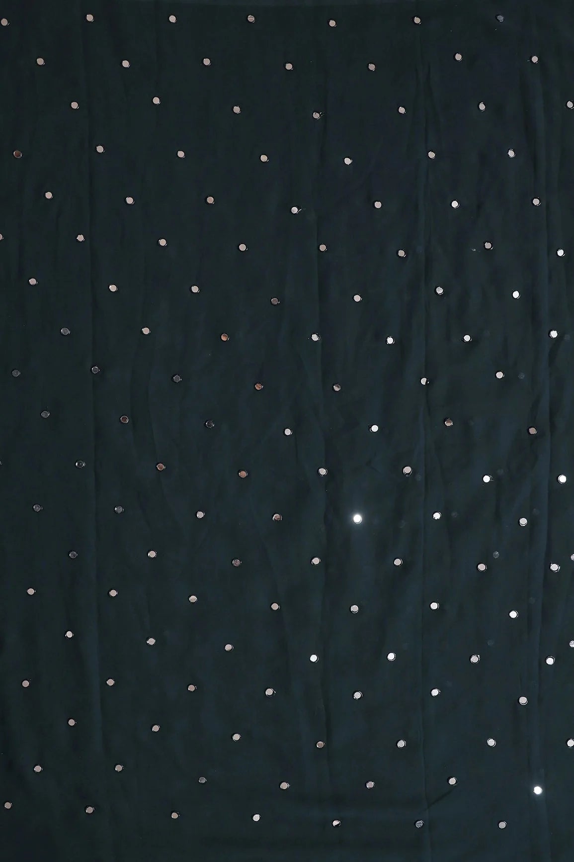 AIzaSyBcstauz-XMPRhEY21AUzeo032pxrXB5Ug - Beautiful Real Mirror Embroidery Work On Forest Green Georgette Fabric