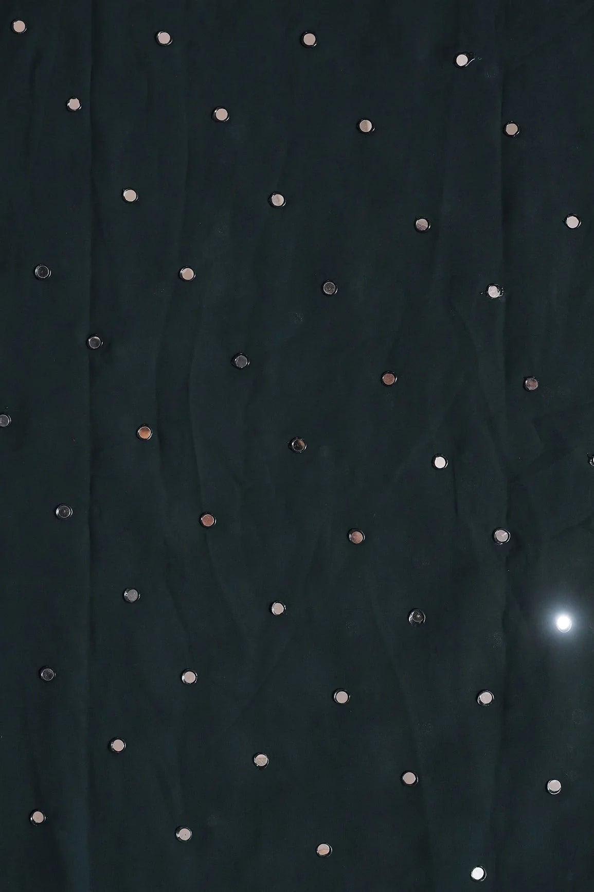 AIzaSyBcstauz-XMPRhEY21AUzeo032pxrXB5Ug - Beautiful Real Mirror Embroidery Work On Forest Green Georgette Fabric