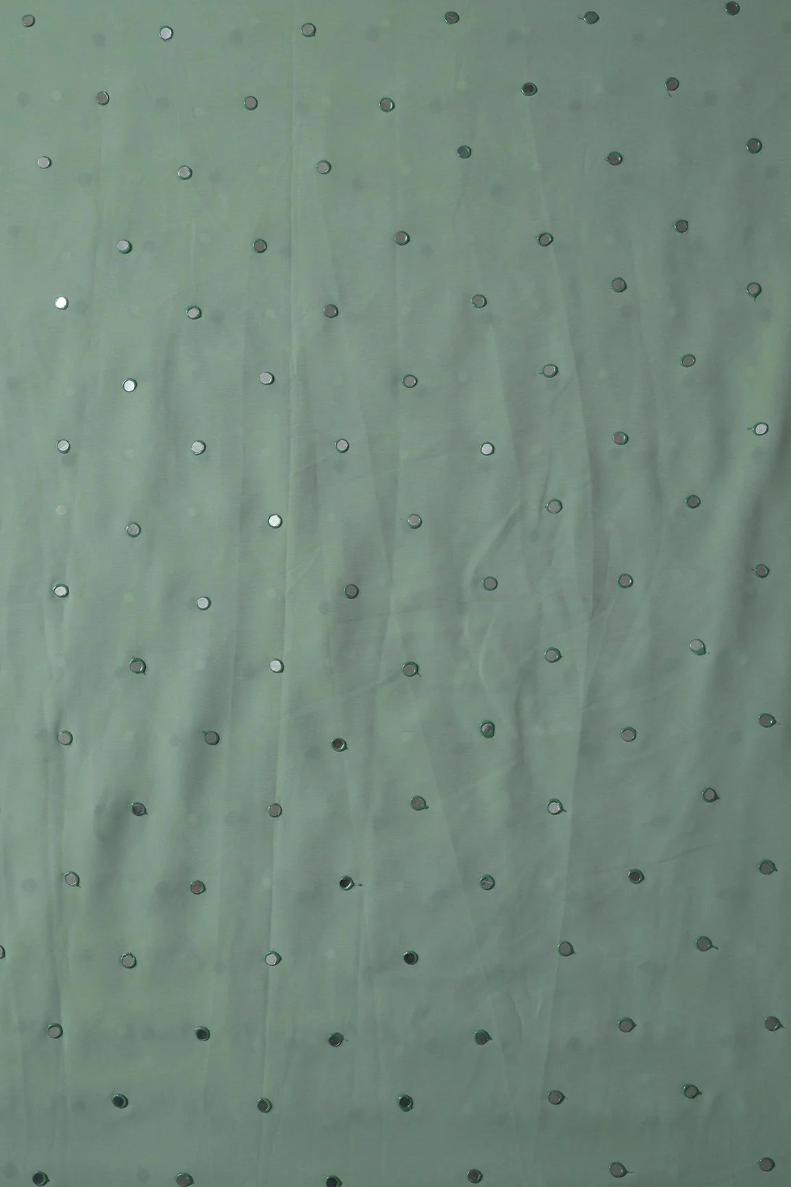 AIzaSyBcstauz-XMPRhEY21AUzeo032pxrXB5Ug - Beautiful Real Mirror Embroidery Work On Light Olive Georgette Fabric