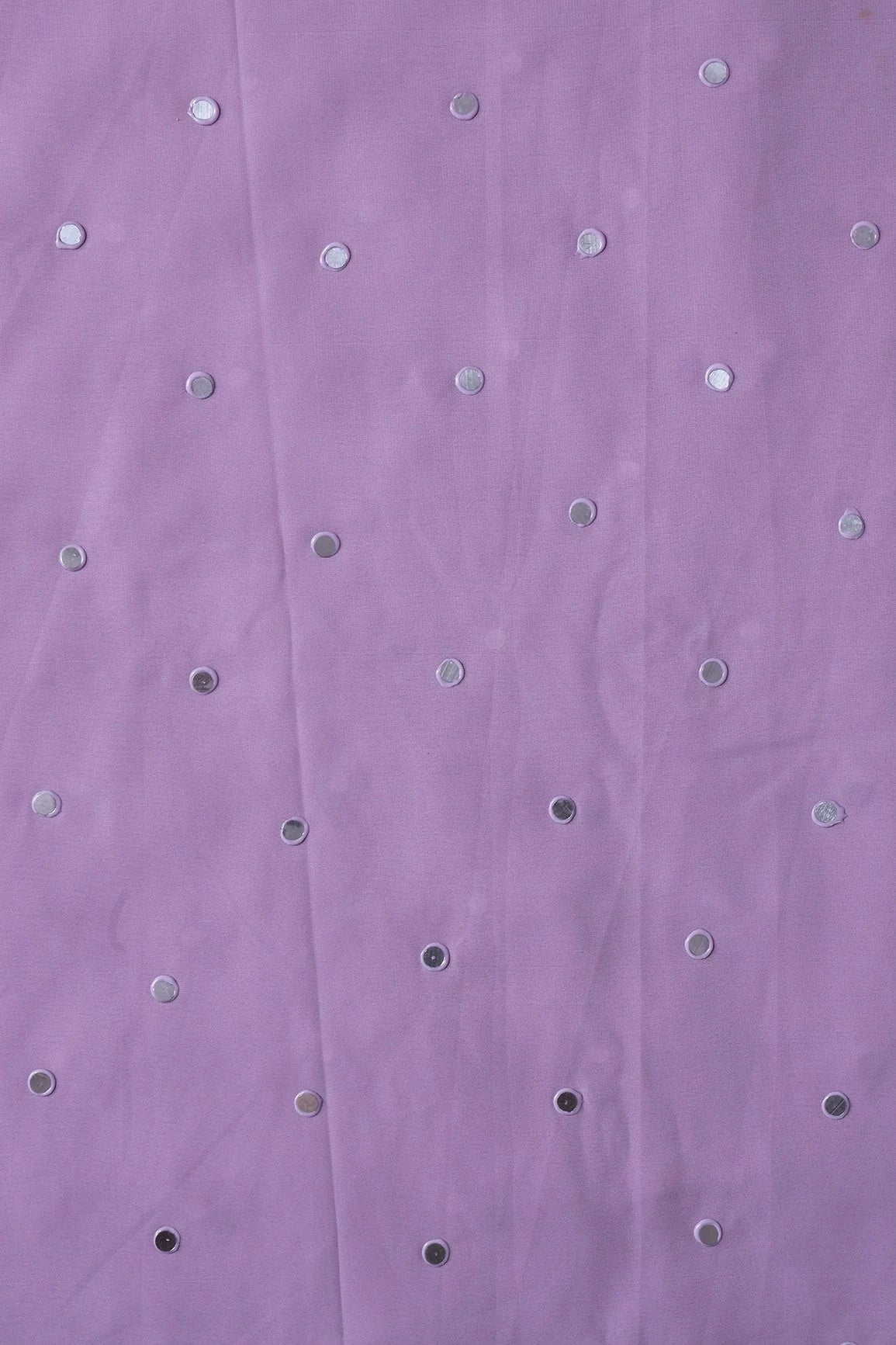AIzaSyBcstauz-XMPRhEY21AUzeo032pxrXB5Ug - Beautiful Real Mirror Embroidery Work On Lilac Purple Georgette Fabric