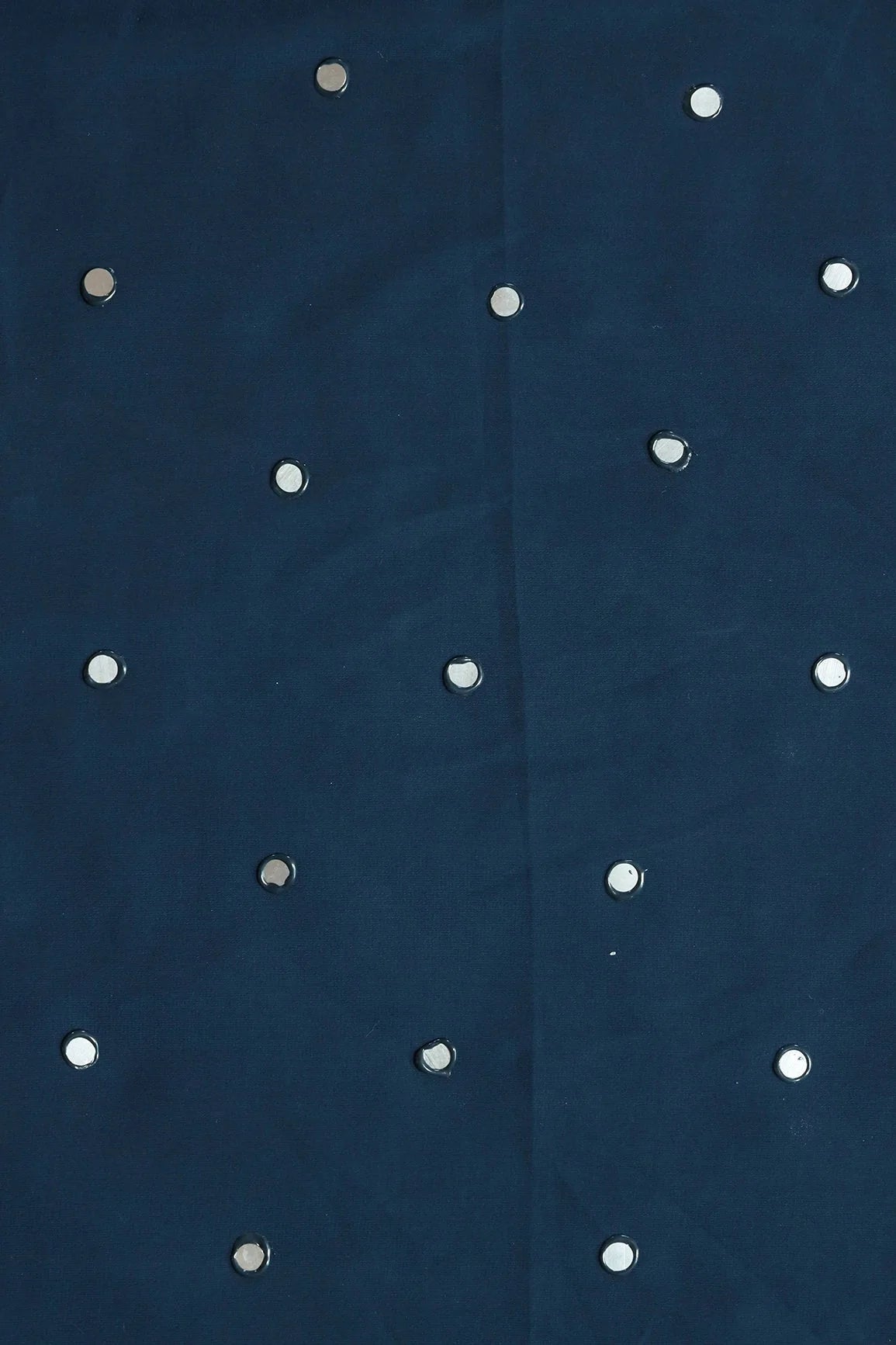 AIzaSyBcstauz-XMPRhEY21AUzeo032pxrXB5Ug - Beautiful Real Mirror Embroidery Work On Prussian Blue Georgette Fabric