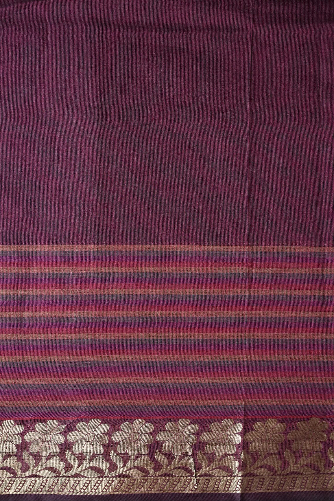 AIzaSyBcstauz-XMPRhEY21AUzeo032pxrXB5Ug - Beautiful Stripes With Floral Zari Jacquard Border Wine Organza Fabric