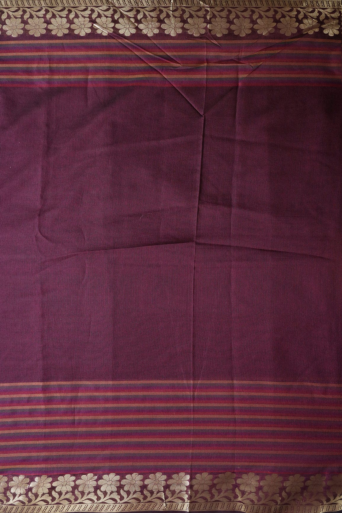 AIzaSyBcstauz-XMPRhEY21AUzeo032pxrXB5Ug - Beautiful Stripes With Floral Zari Jacquard Border Wine Organza Fabric