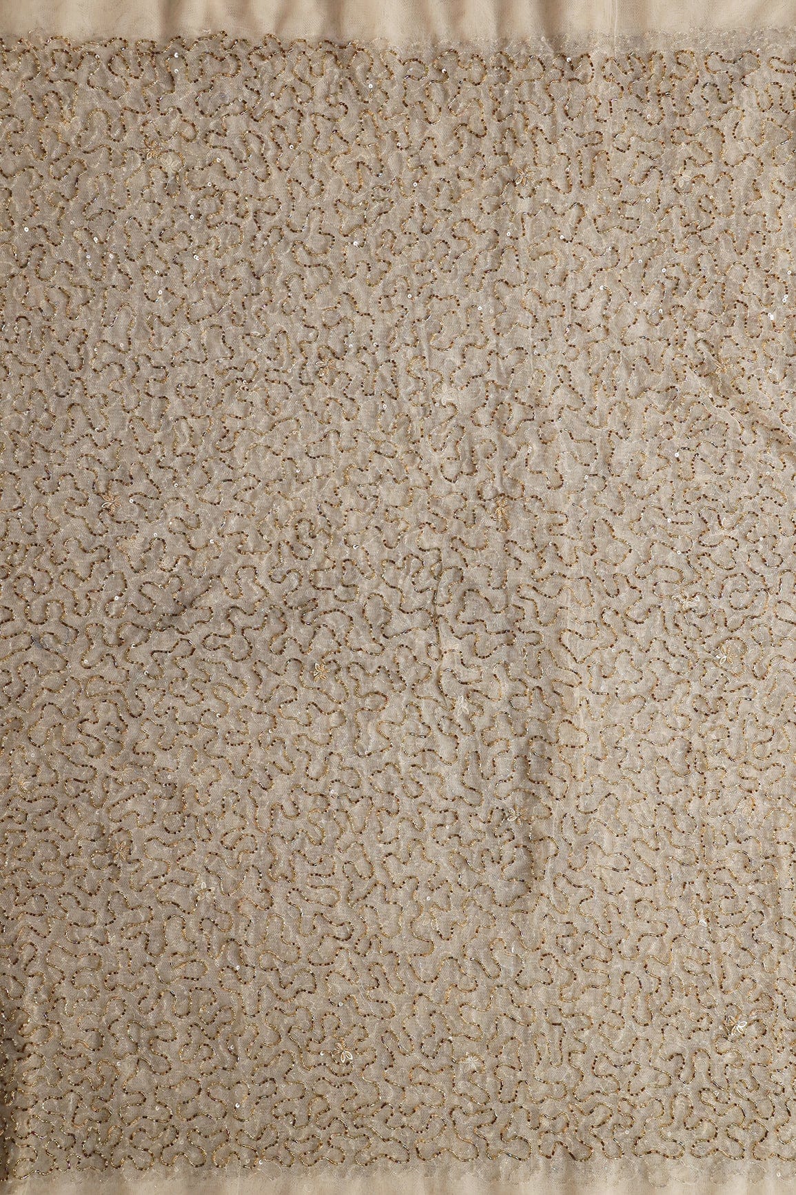 AIzaSyBcstauz-XMPRhEY21AUzeo032pxrXB5Ug - Beige Beads Abstract Handwork Embroidery On Soft Net Fabric