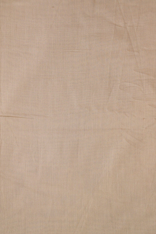 AIzaSyBcstauz-XMPRhEY21AUzeo032pxrXB5Ug - Beige Dyed Viscose Chanderi Silk Fabric
