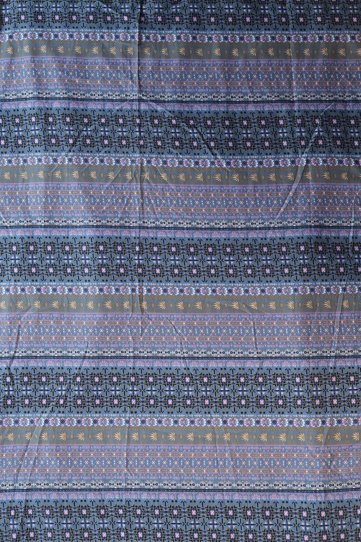 AIzaSyBcstauz-XMPRhEY21AUzeo032pxrXB5Ug - Big Width "56" Multi Color Traditional Digital Print On Grey Crepe Satin Fabric