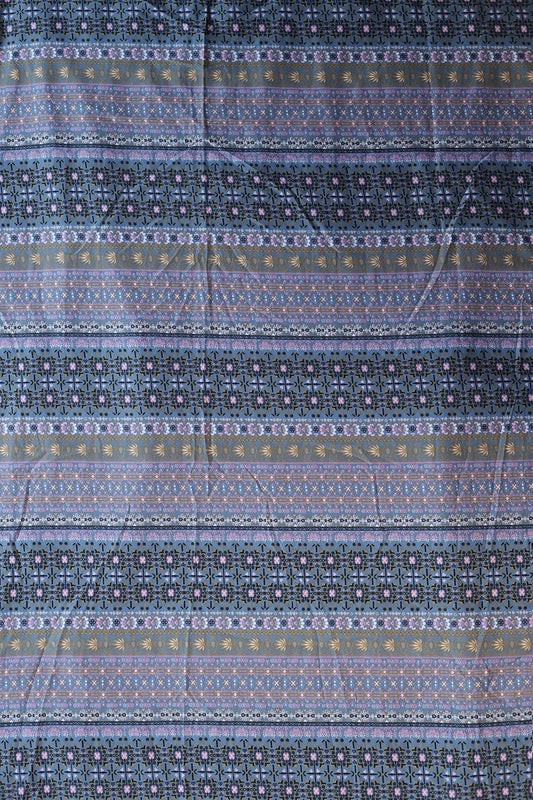 AIzaSyBcstauz-XMPRhEY21AUzeo032pxrXB5Ug - Big Width "56" Multi Color Traditional Digital Print On Grey Crepe Satin Fabric