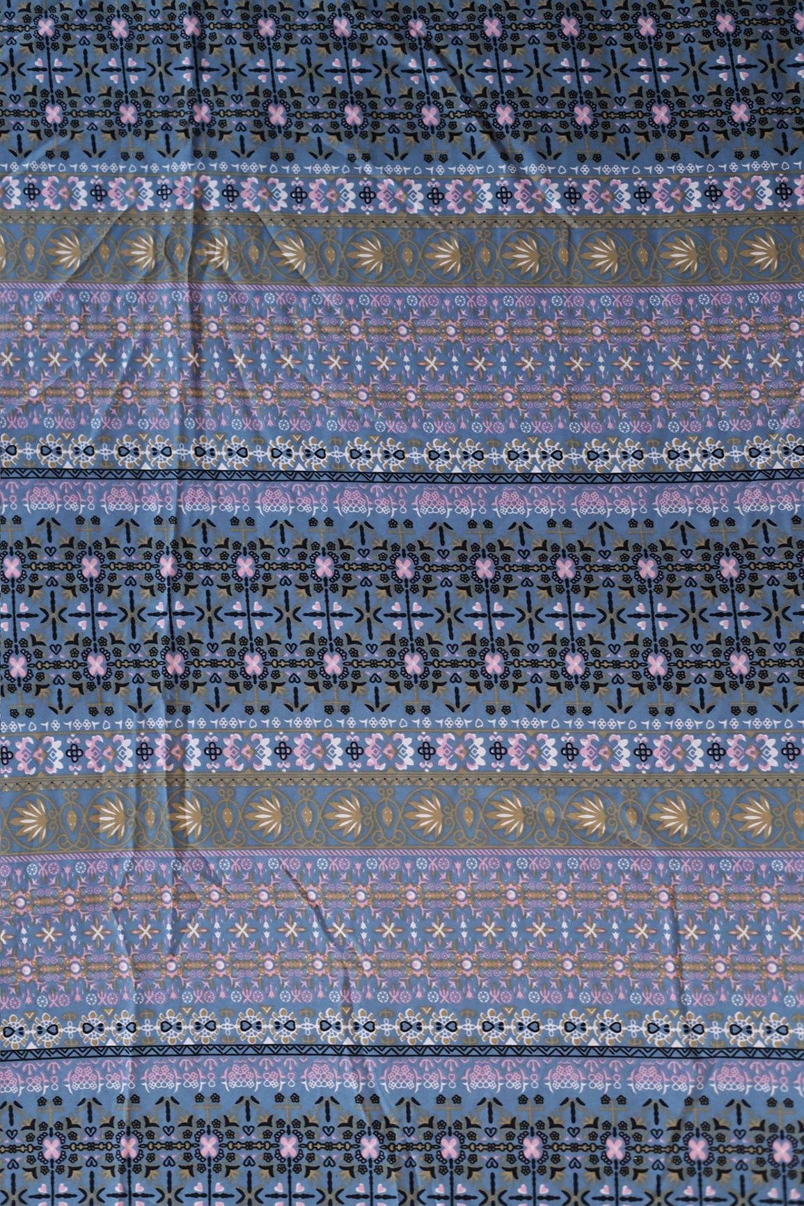 AIzaSyBcstauz-XMPRhEY21AUzeo032pxrXB5Ug - Big Width "56" Multi Color Traditional Digital Print On Grey Crepe Satin Fabric