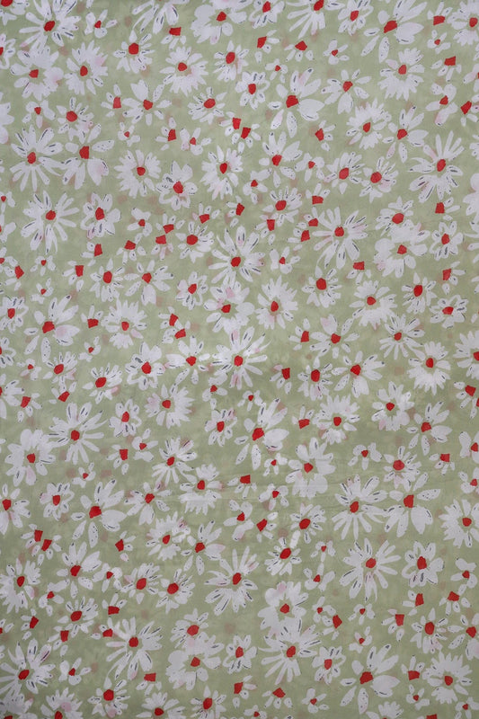 AIzaSyBcstauz-XMPRhEY21AUzeo032pxrXB5Ug - Big Width "56" White And Red Floral Digital Print On Light Olive Georgette Fabric