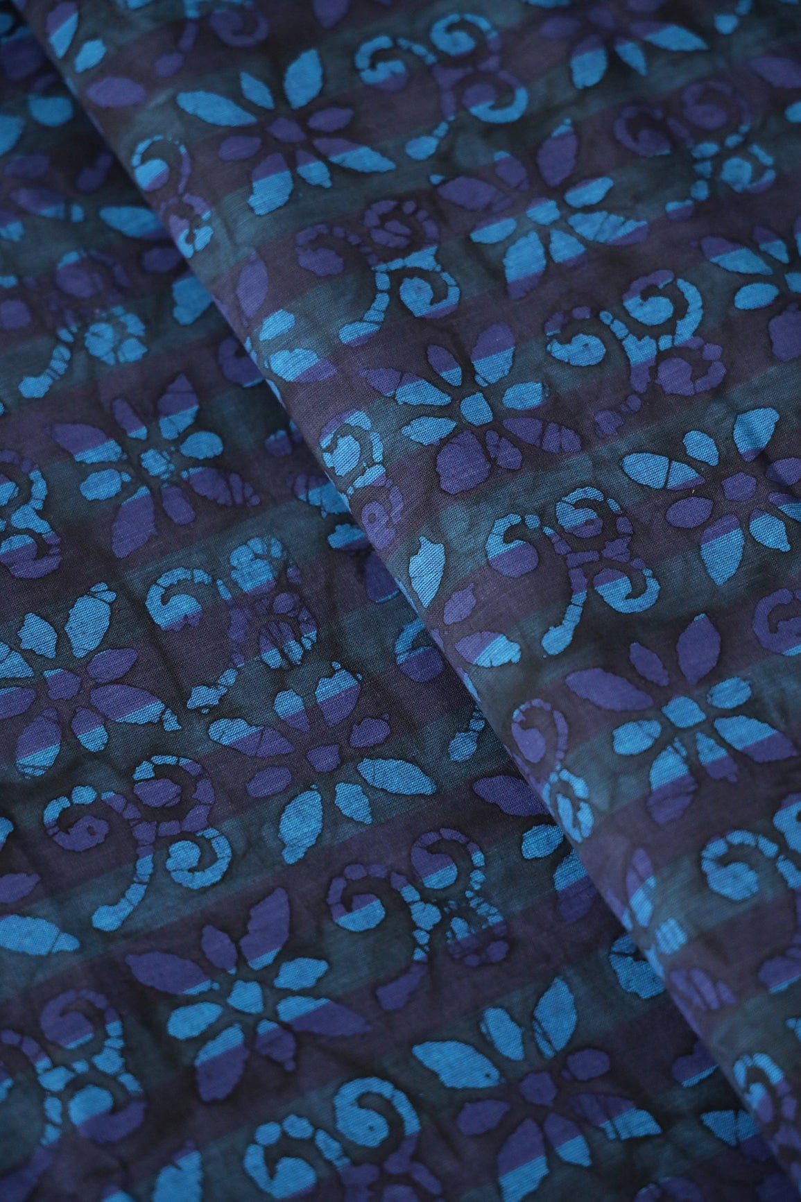 AIzaSyBcstauz-XMPRhEY21AUzeo032pxrXB5Ug - Black And Blue Traditional Pattern Batik Handblock Organic Cotton Fabric