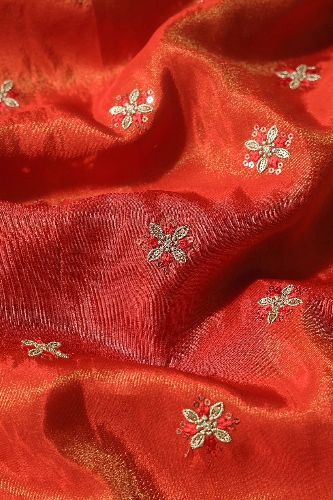 AIzaSyBcstauz-XMPRhEY21AUzeo032pxrXB5Ug - Black And Orange Unstitched Lehenga Set Fabric (3 Piece)