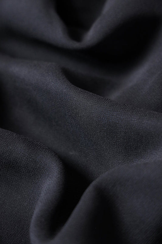 AIzaSyBcstauz-XMPRhEY21AUzeo032pxrXB5Ug - Black Dyed Viscose Georgette Fabric