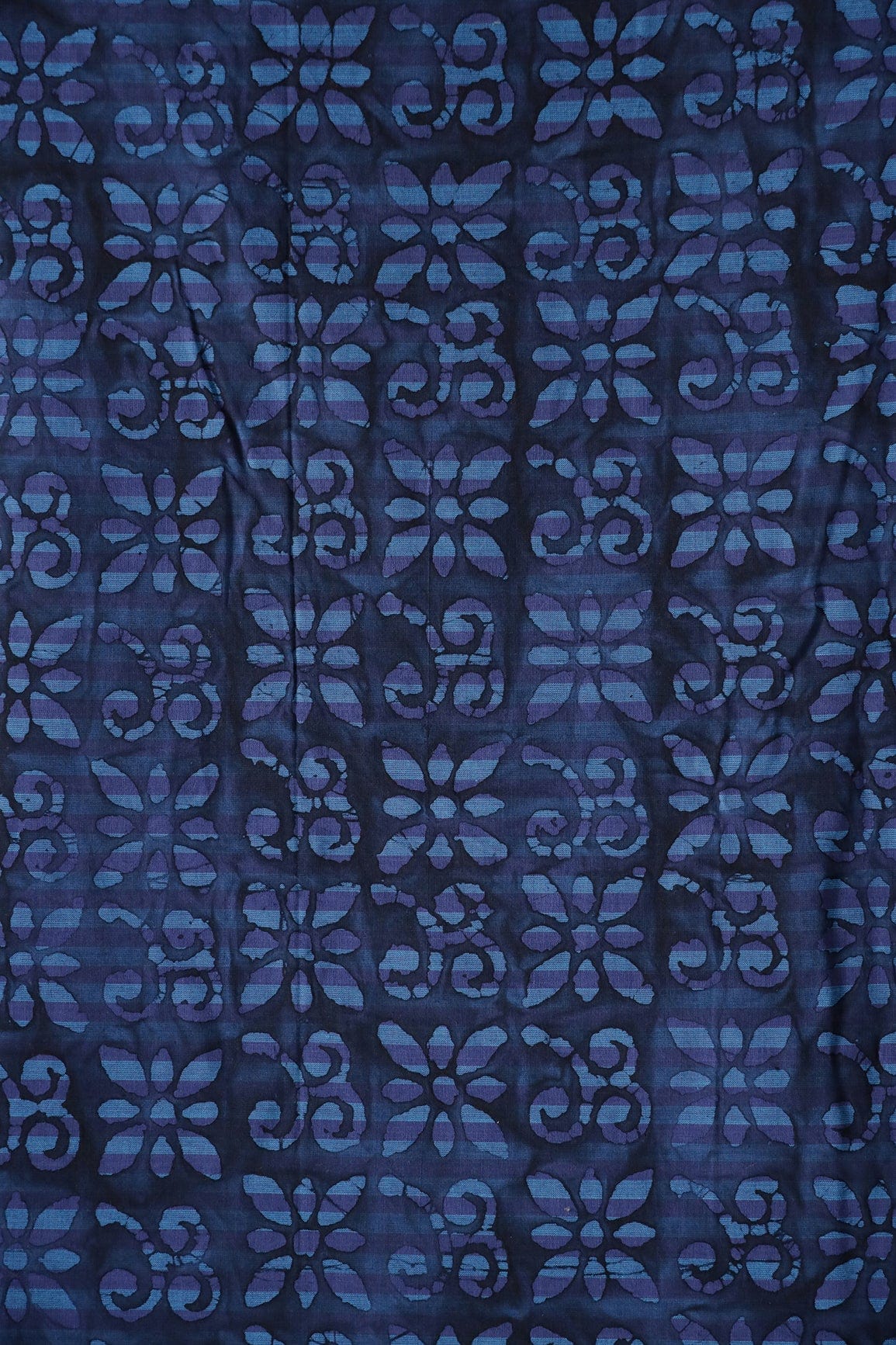 AIzaSyBcstauz-XMPRhEY21AUzeo032pxrXB5Ug - Blue And Purple Traditional Pattern Batik Handblock Organic Cotton Fabric