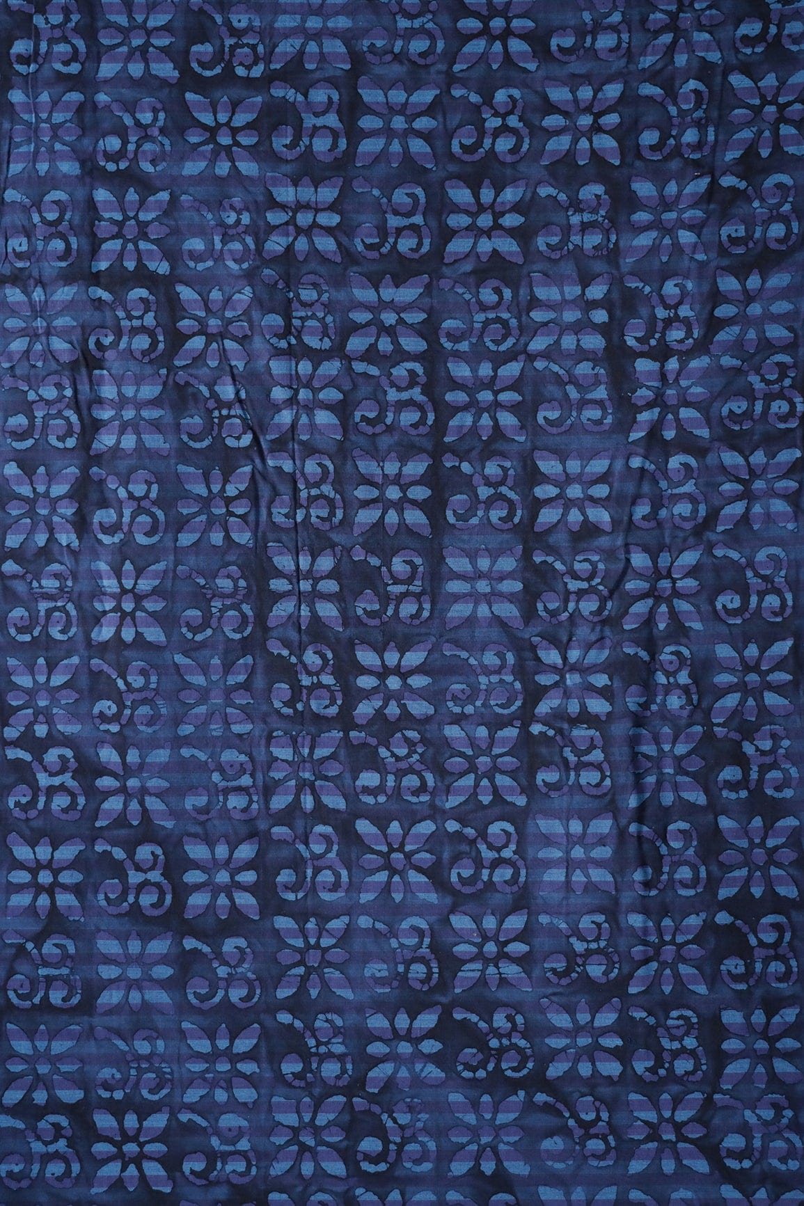 AIzaSyBcstauz-XMPRhEY21AUzeo032pxrXB5Ug - Blue And Purple Traditional Pattern Batik Handblock Organic Cotton Fabric