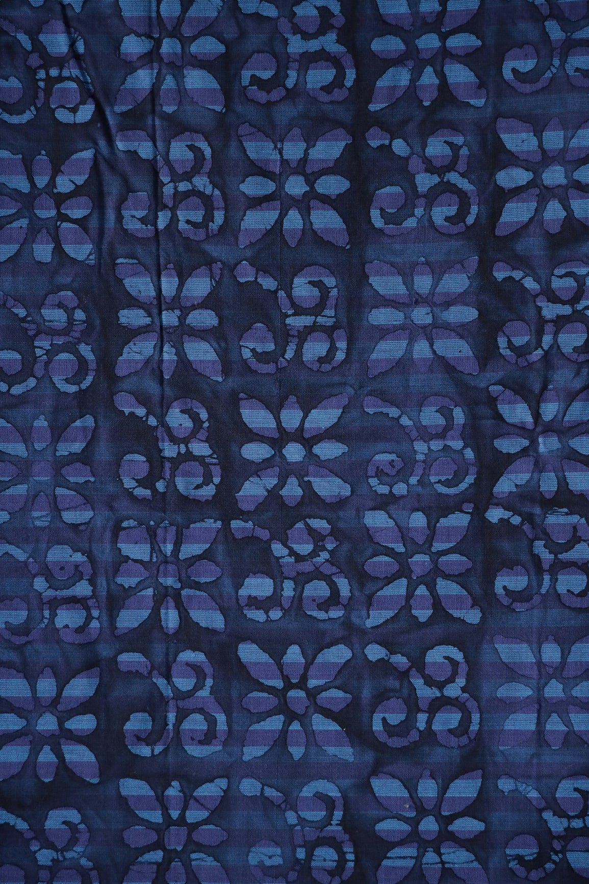 AIzaSyBcstauz-XMPRhEY21AUzeo032pxrXB5Ug - Blue And Purple Traditional Pattern Batik Handblock Organic Cotton Fabric