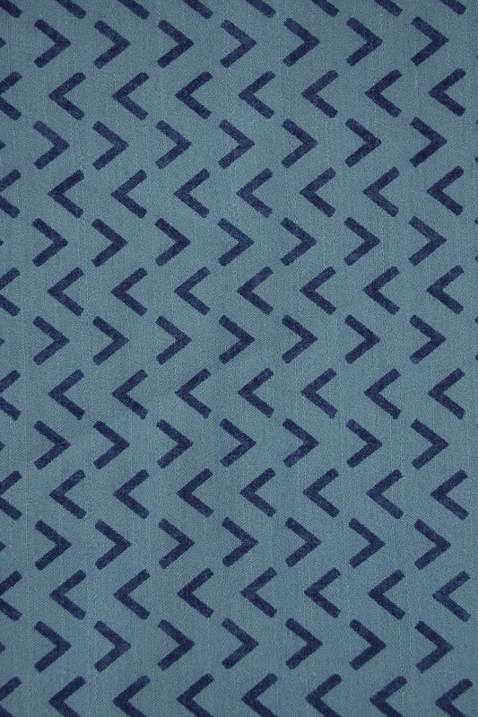 AIzaSyBcstauz-XMPRhEY21AUzeo032pxrXB5Ug - Blue Arrow Digital Print on Tussar Satin Fabric