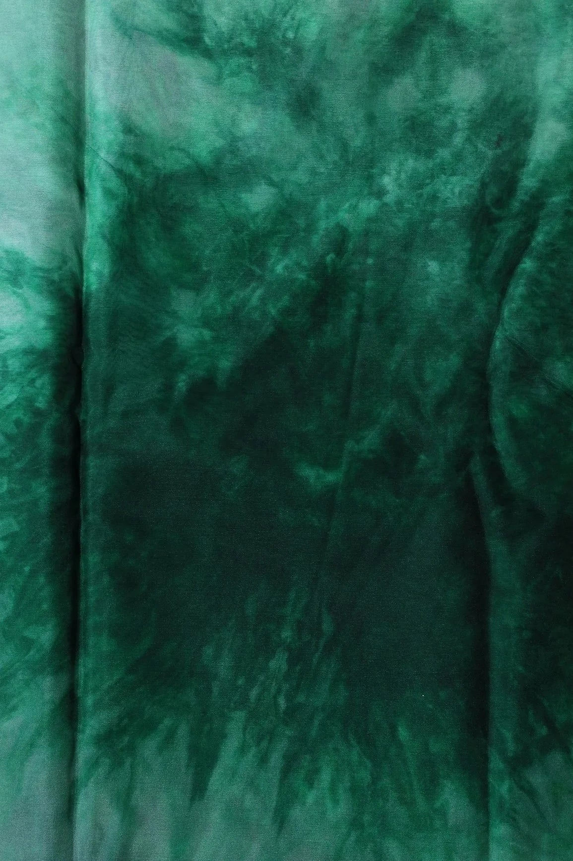 AIzaSyBcstauz-XMPRhEY21AUzeo032pxrXB5Ug - Bottle Green Tie & Dye Shibori Print On Organza Fabric