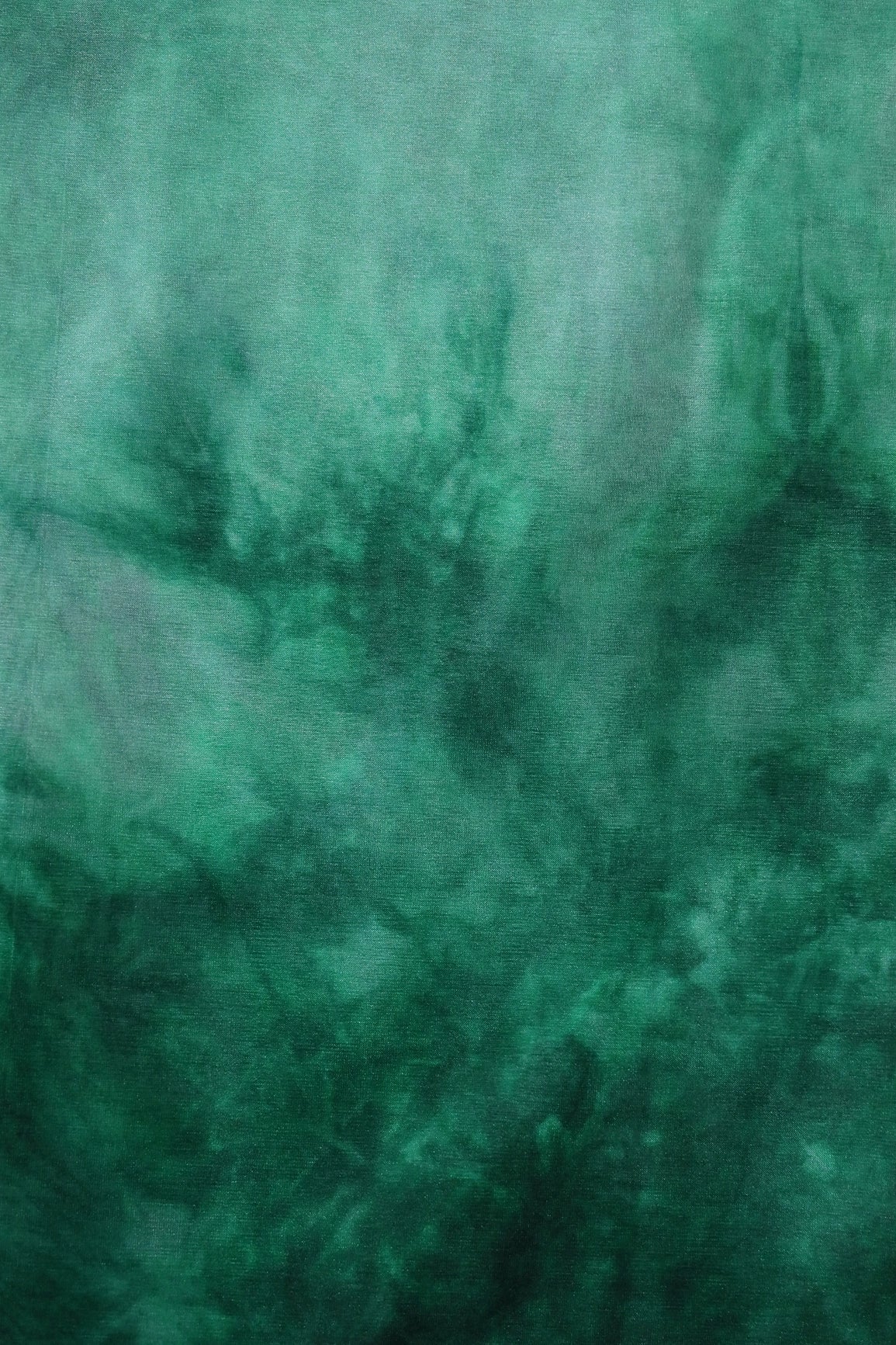 AIzaSyBcstauz-XMPRhEY21AUzeo032pxrXB5Ug - Bottle Green Tie & Dye Shibori Print On Organza Fabric