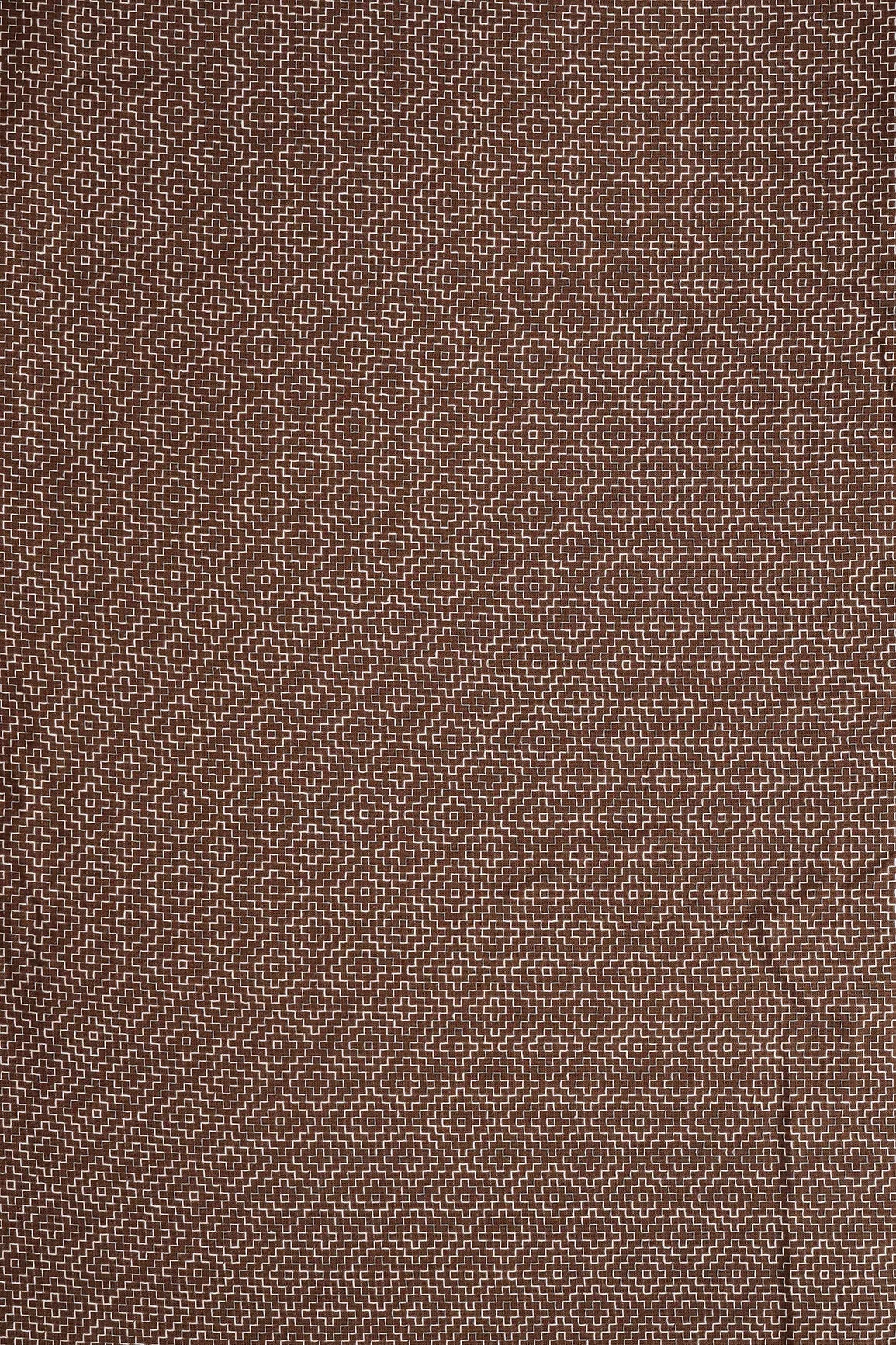 AIzaSyBcstauz-XMPRhEY21AUzeo032pxrXB5Ug - Brown And White Geometric Pattern Handwoven Organic Cotton Fabric