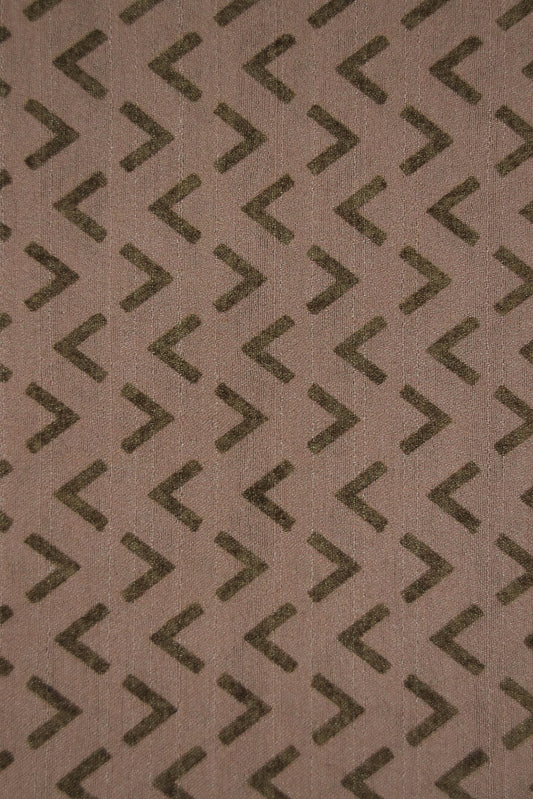 AIzaSyBcstauz-XMPRhEY21AUzeo032pxrXB5Ug - Brown Arrow Digital Print on Tussar Satin Fabric