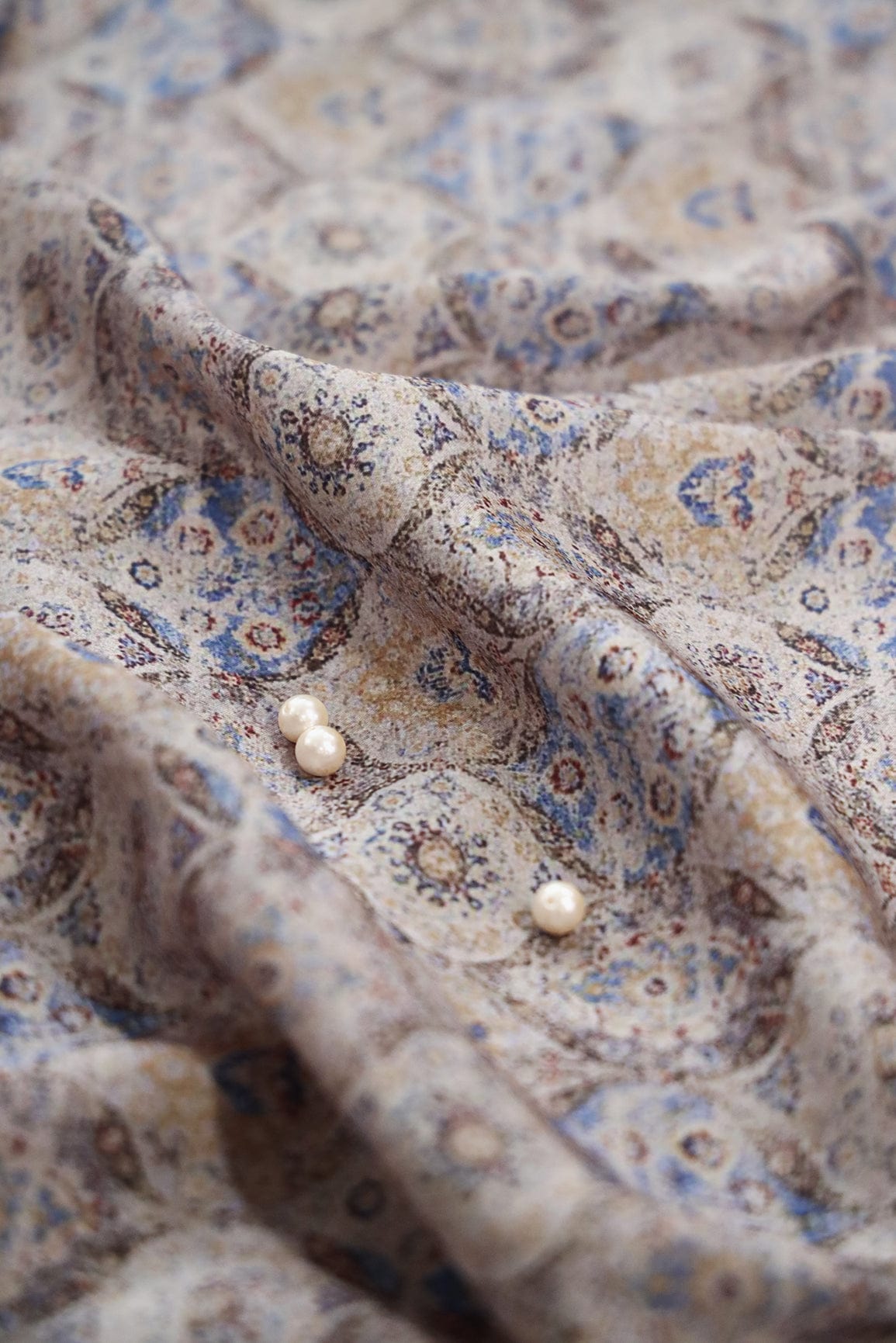 AIzaSyBcstauz-XMPRhEY21AUzeo032pxrXB5Ug - Brown Rusty Digital Print on Satin Fabric