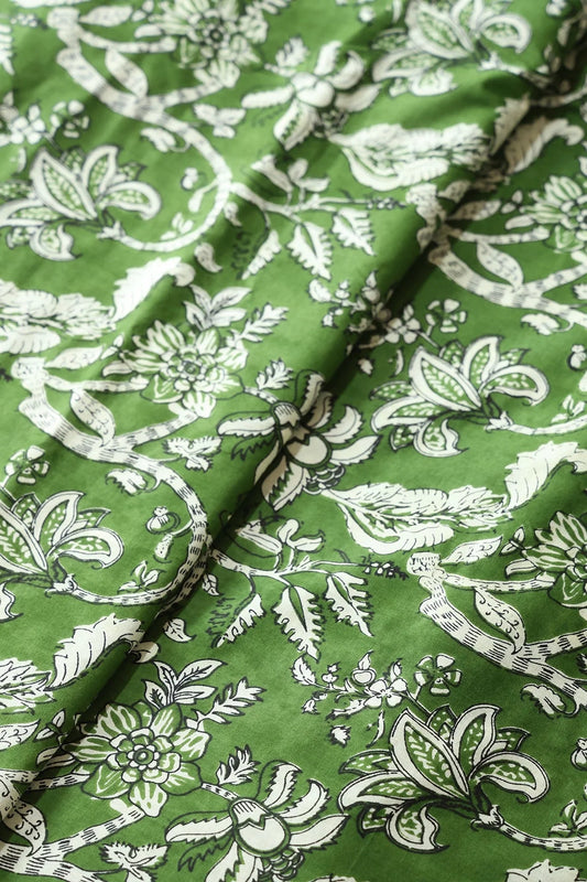 AIzaSyBcstauz-XMPRhEY21AUzeo032pxrXB5Ug - Dark Olive And Cream Pure Cotton Unstitched Suit Set (2 Piece)