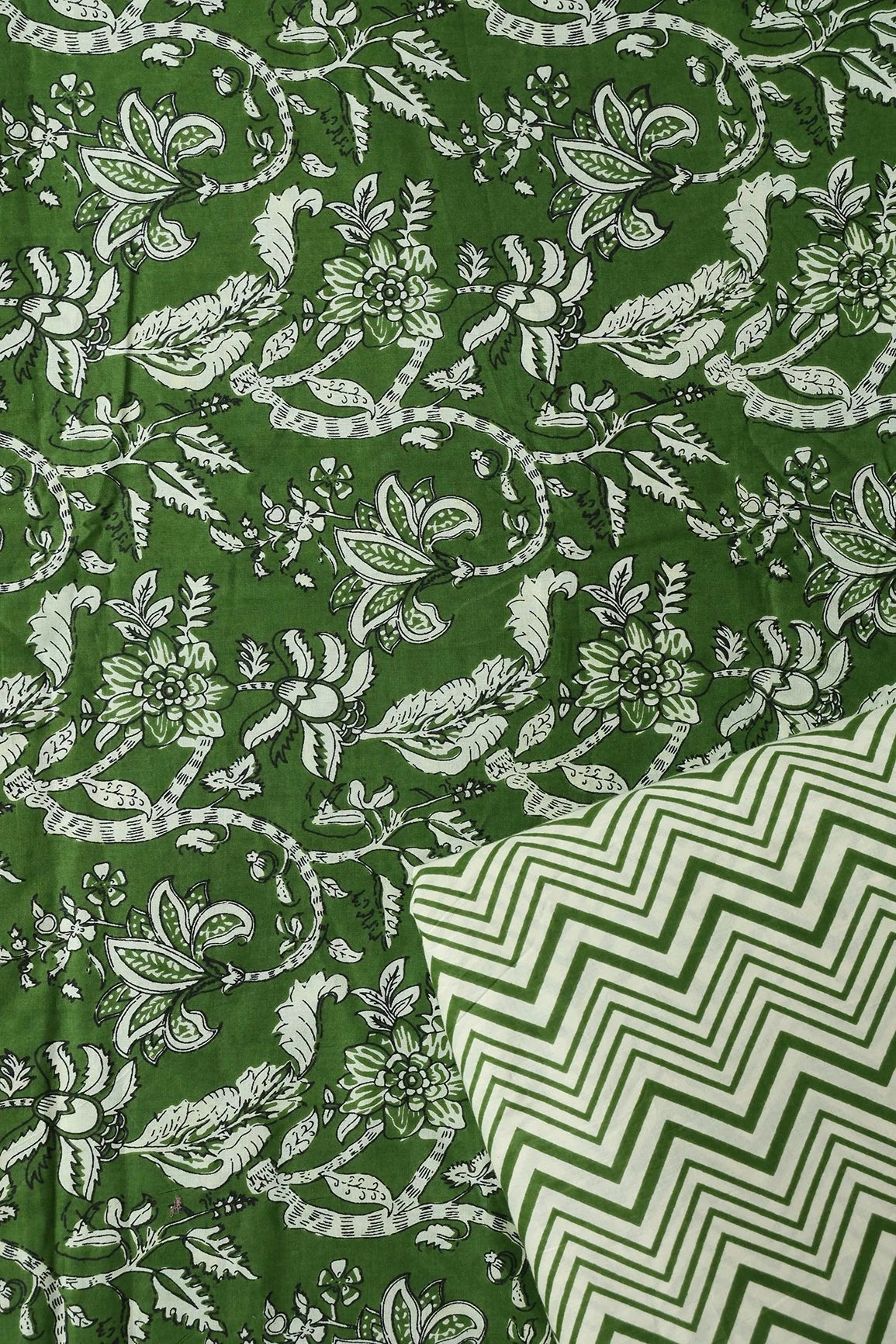 AIzaSyBcstauz-XMPRhEY21AUzeo032pxrXB5Ug - Dark Olive And Cream Pure Cotton Unstitched Suit Set (2 Piece)