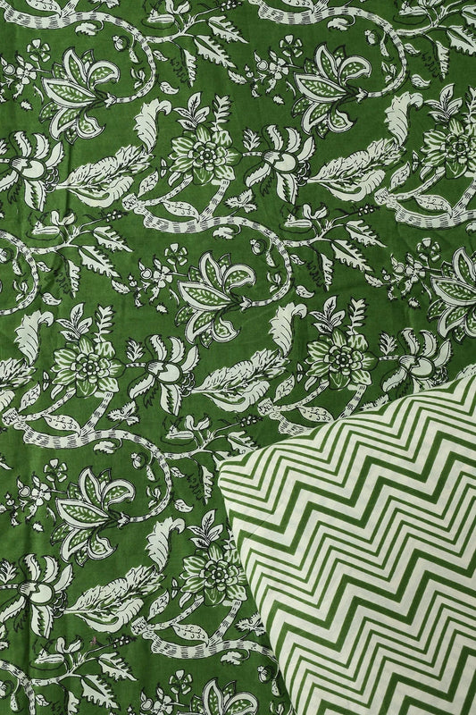 AIzaSyBcstauz-XMPRhEY21AUzeo032pxrXB5Ug - Dark Olive And Cream Pure Cotton Unstitched Suit Set (2 Piece)