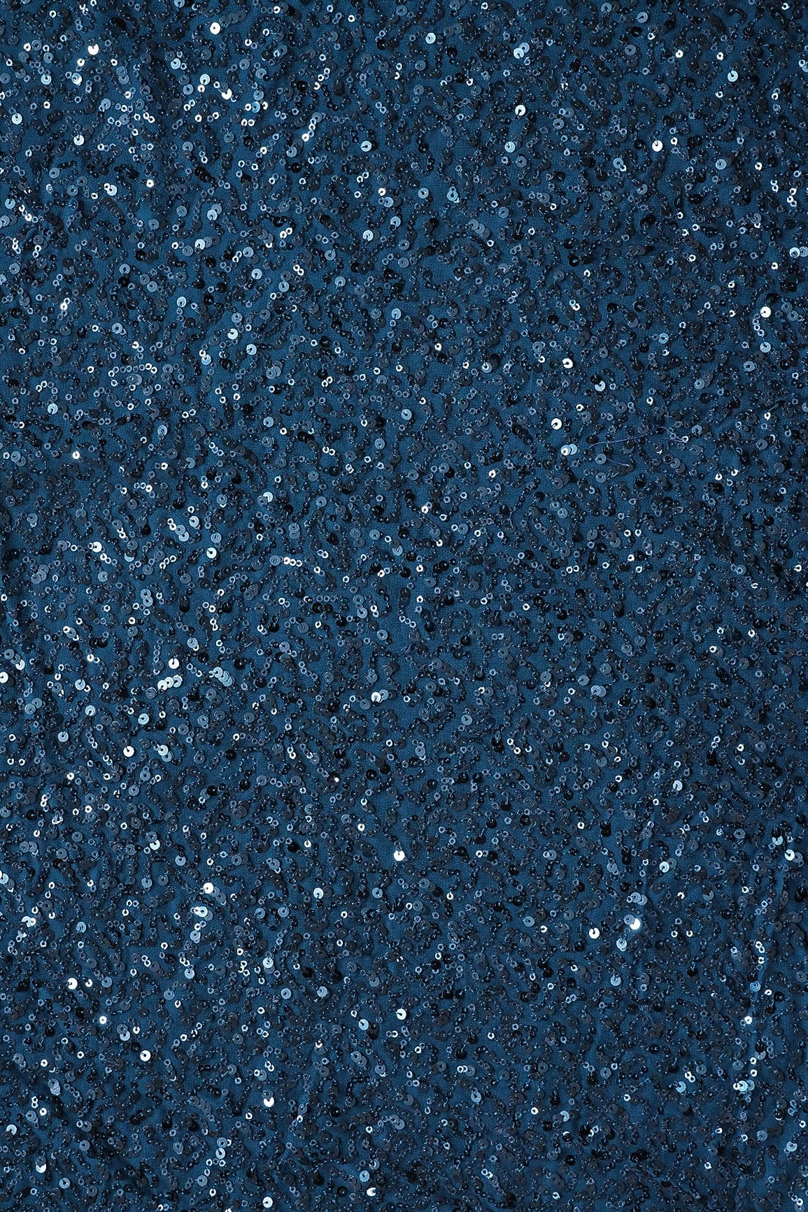 AIzaSyBcstauz-XMPRhEY21AUzeo032pxrXB5Ug - Exclusive All Over Sequins Embroidery On Prussian Blue Viscose Georgette Fabric
