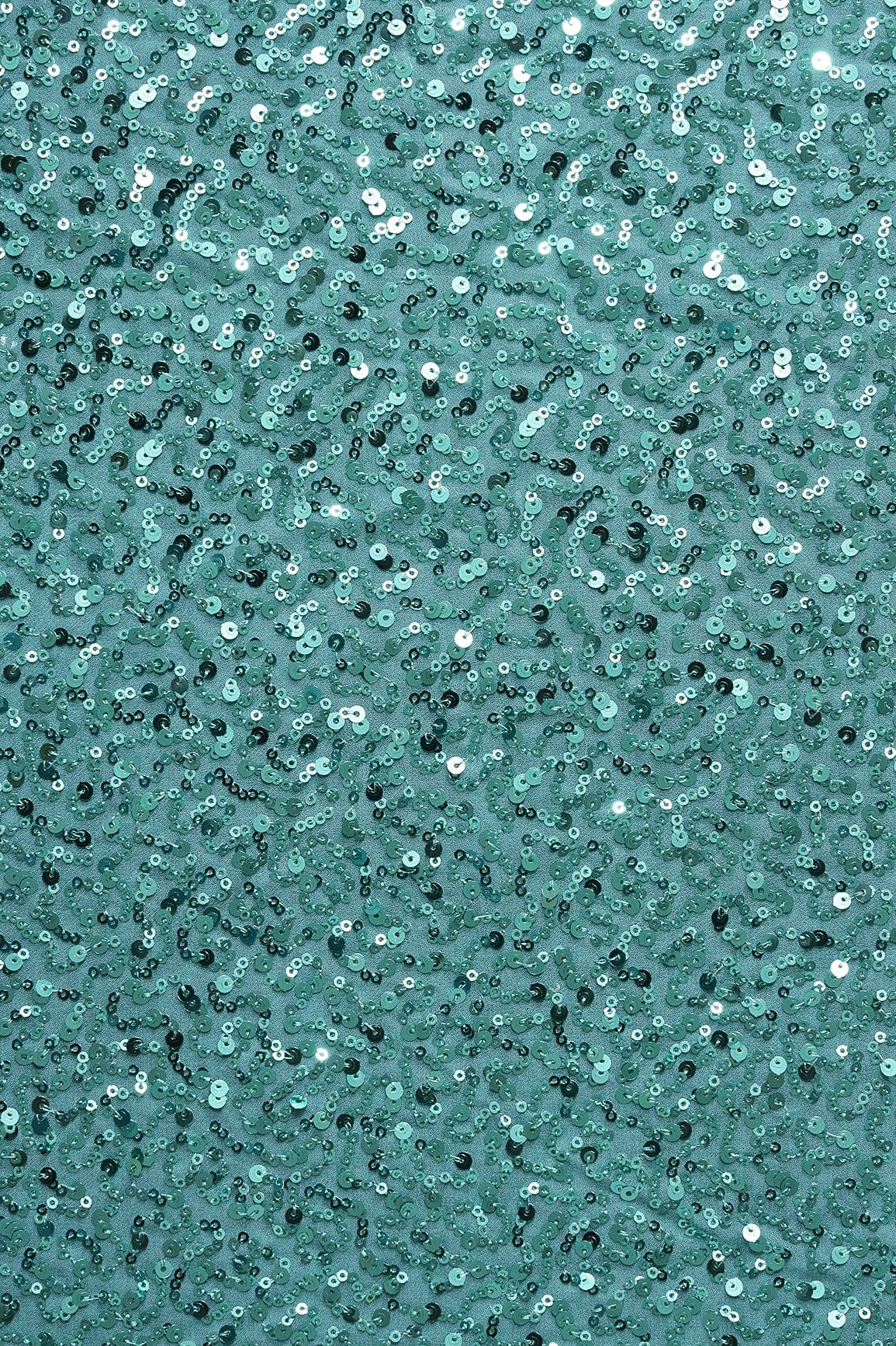 AIzaSyBcstauz-XMPRhEY21AUzeo032pxrXB5Ug - Exclusive All Over Sequins Embroidery On Teal Viscose Georgette Fabric