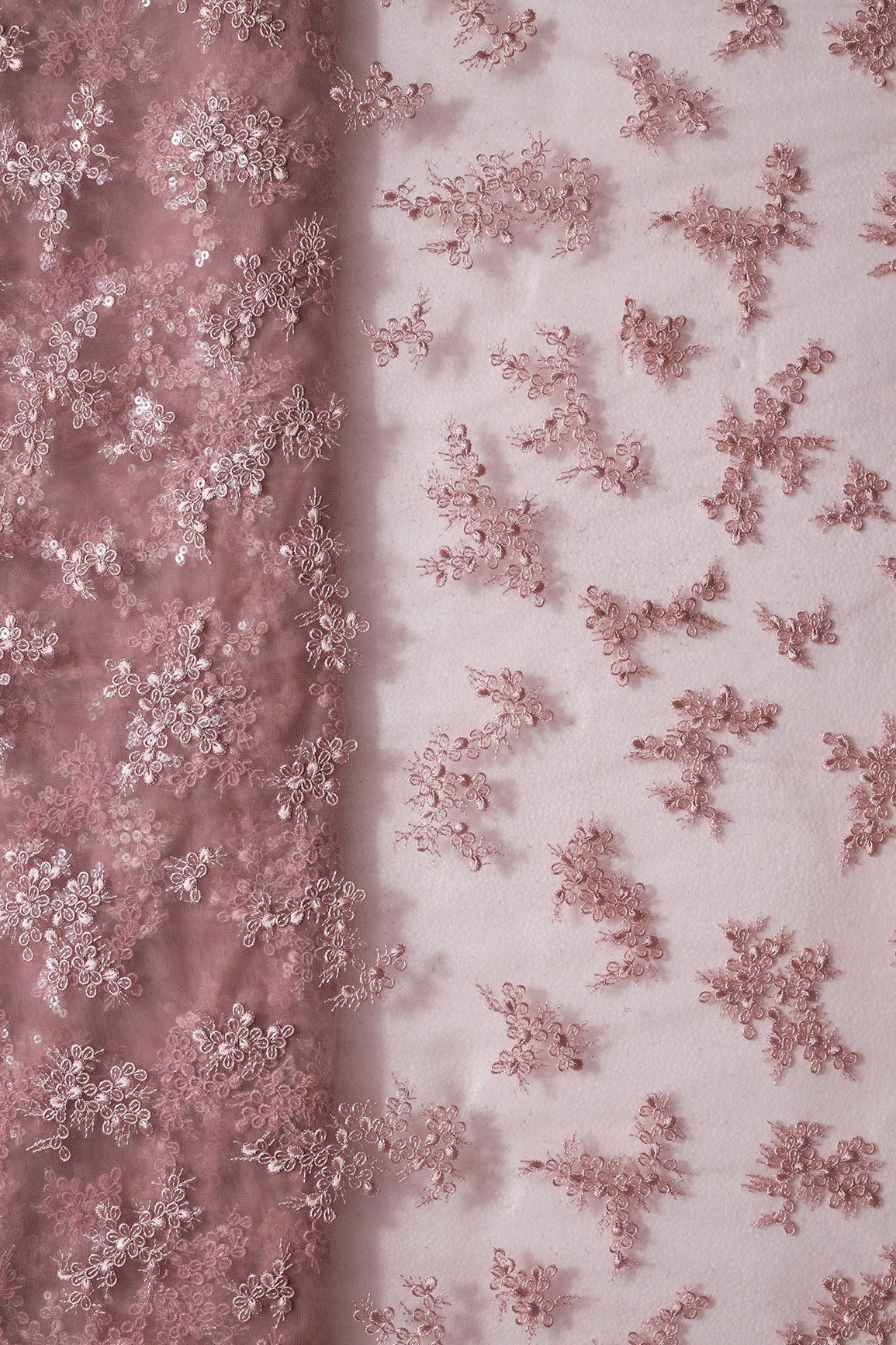 AIzaSyBcstauz-XMPRhEY21AUzeo032pxrXB5Ug - Exclusive Mauve Thread With Sequins Abstract Embroidery Work On Mauve Soft Net Fabric