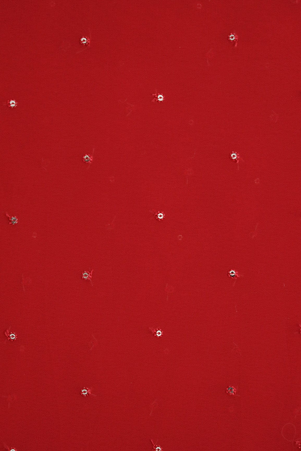 AIzaSyBcstauz-XMPRhEY21AUzeo032pxrXB5Ug - Gold Sequins Small Motif Embroidery Work On Red Georgette Fabric