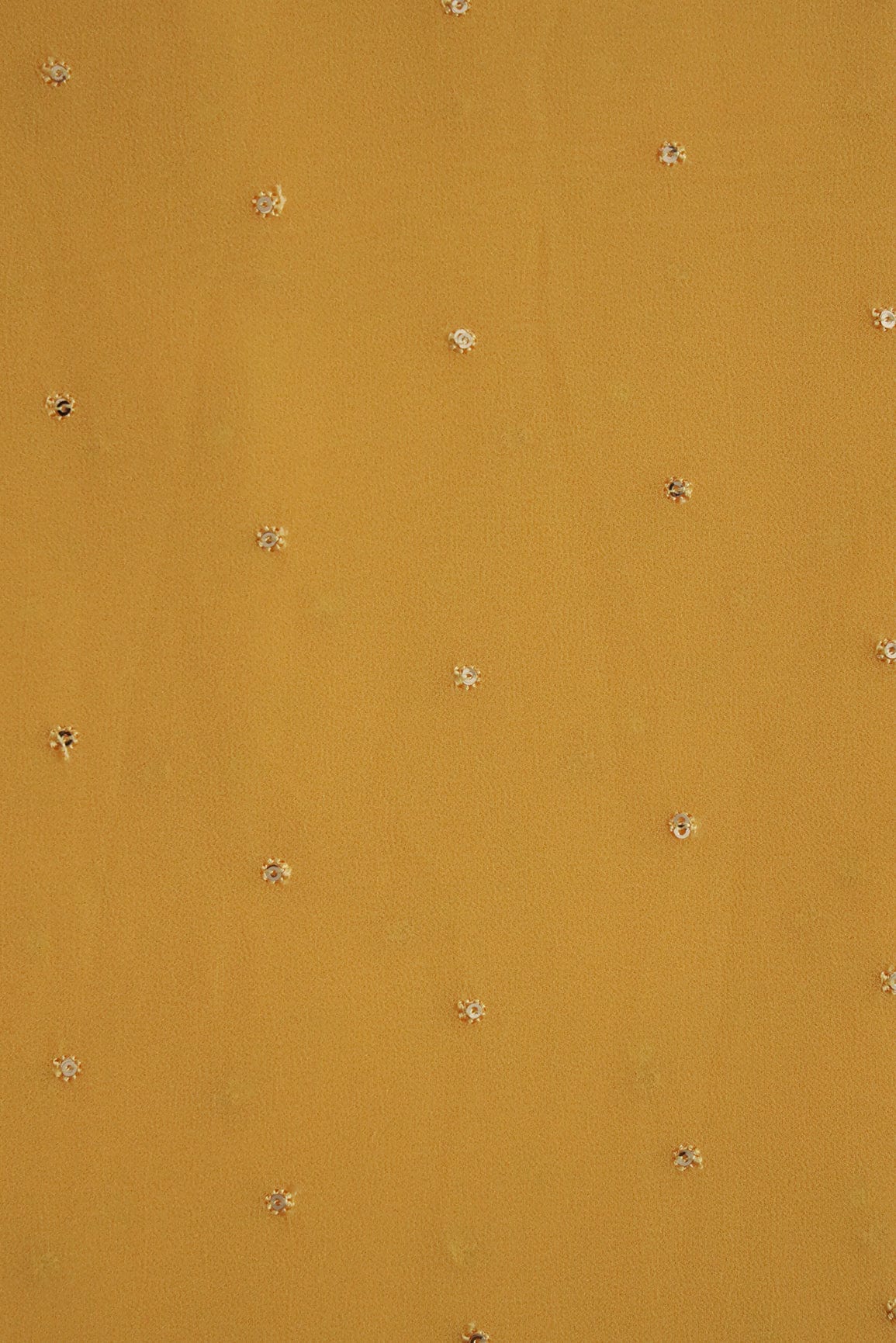 AIzaSyBcstauz-XMPRhEY21AUzeo032pxrXB5Ug - Gold Sequins Small Motif Embroidery Work On Yellow Georgette Fabric
