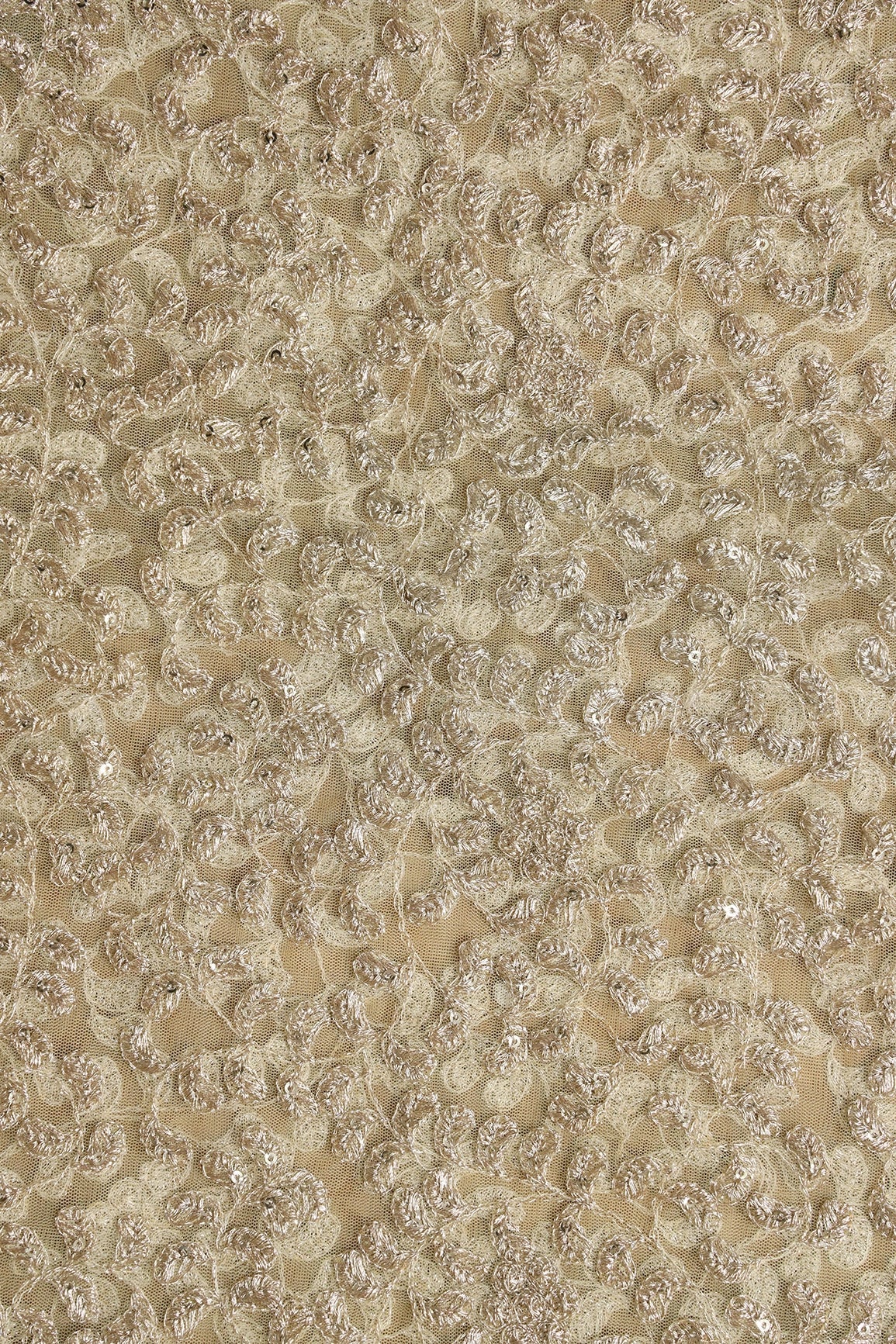 AIzaSyBcstauz-XMPRhEY21AUzeo032pxrXB5Ug - Gold Zari With Gold Sequins Leafy Heavy Embroidery Work On Pastel Yellow Soft Net Fabric