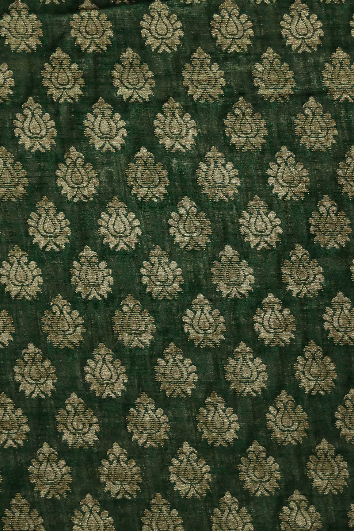 AIzaSyBcstauz-XMPRhEY21AUzeo032pxrXB5Ug - Green Ethnic Booti Pure Taspa Jute Banarasi Jacquard Fabric
