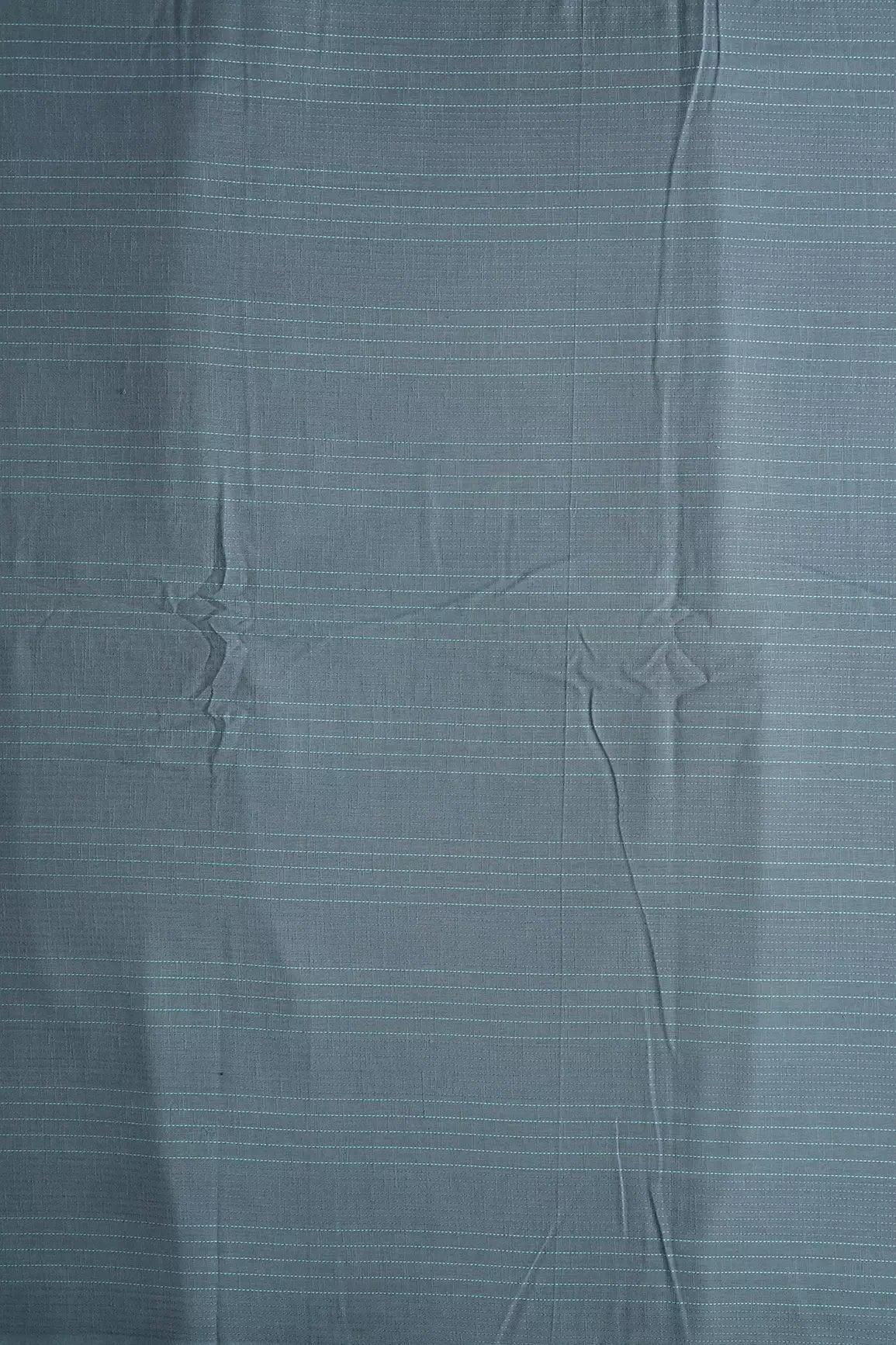 AIzaSyBcstauz-XMPRhEY21AUzeo032pxrXB5Ug - Grey And Teal Stripes Pattern On Handwoven Organic Cotton Fabric