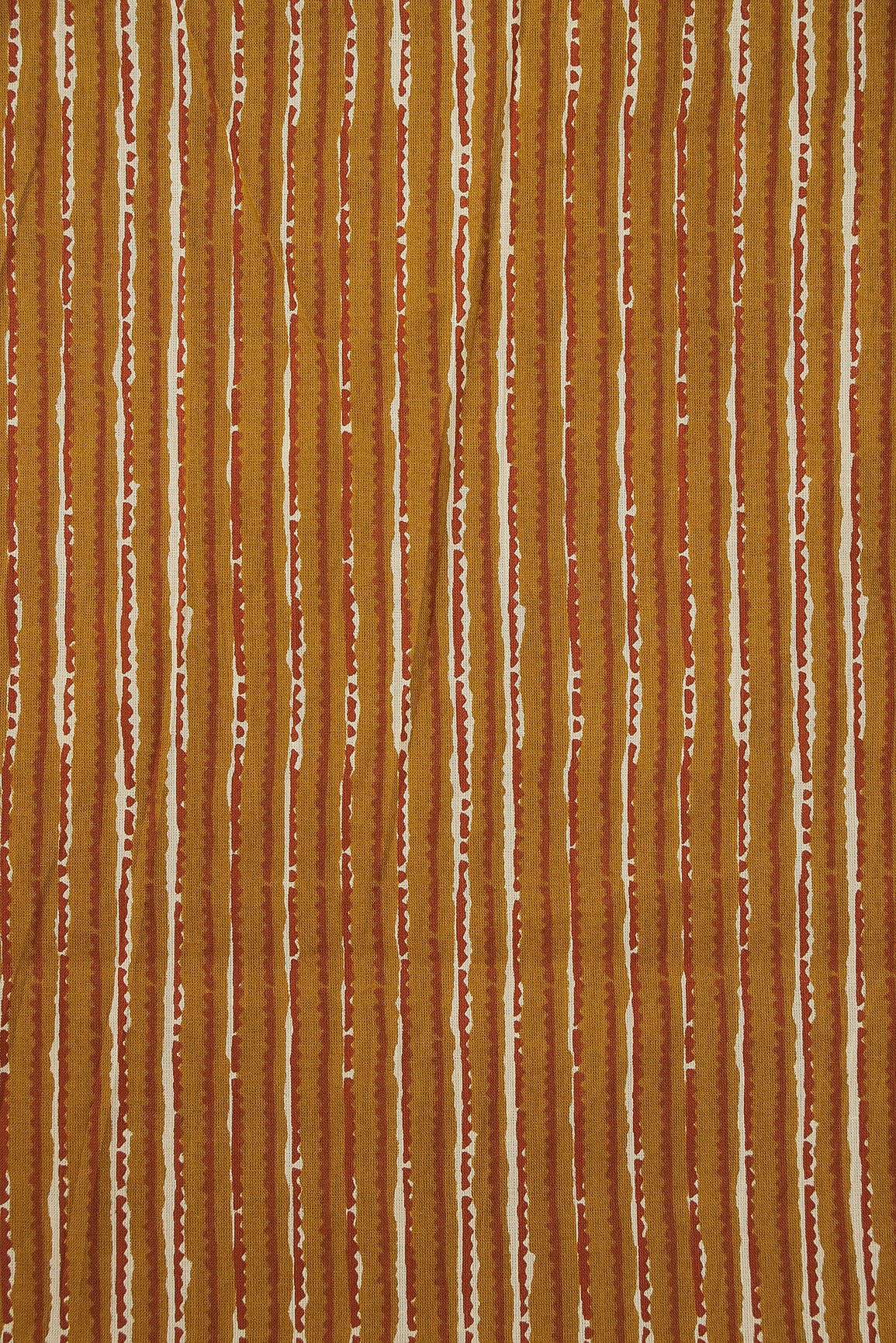 AIzaSyBcstauz-XMPRhEY21AUzeo032pxrXB5Ug - Light Brown Stripes Screen Print on organic Cotton Fabric