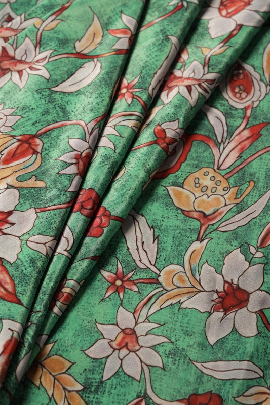 AIzaSyBcstauz-XMPRhEY21AUzeo032pxrXB5Ug - Light Green And Abalone Grey Saree set (2 Piece)