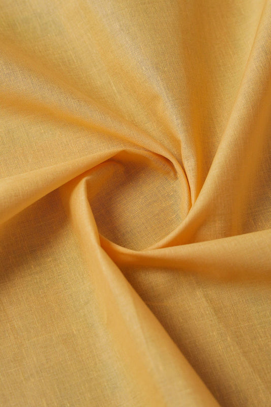 Mango Yellow Dyed Pure Cotton Fabric