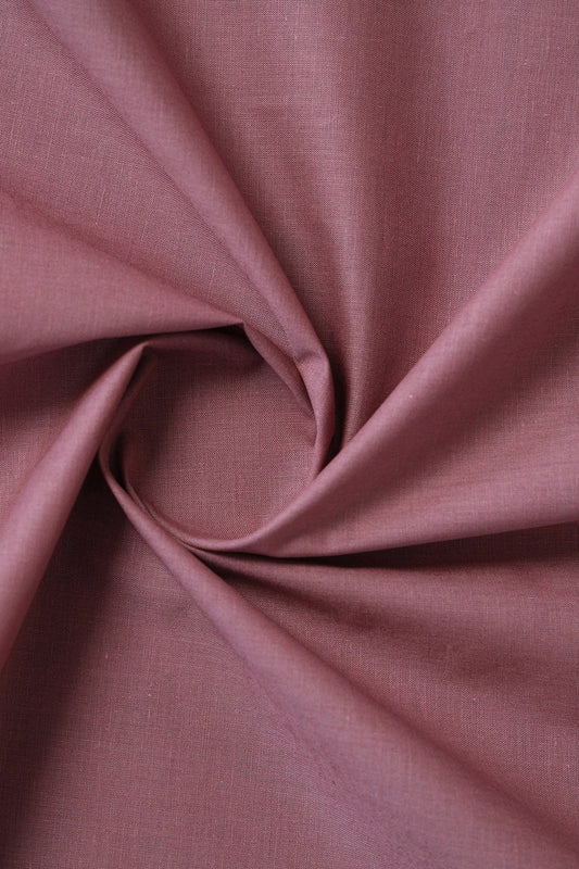 Mauve Dyed Pure Cotton Fabric
