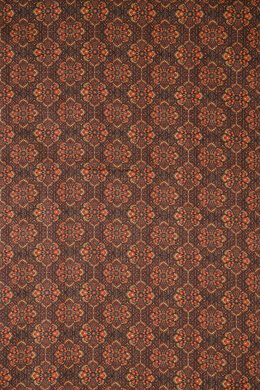 Multi Colour Elegant Digital Print on Silk Fabric