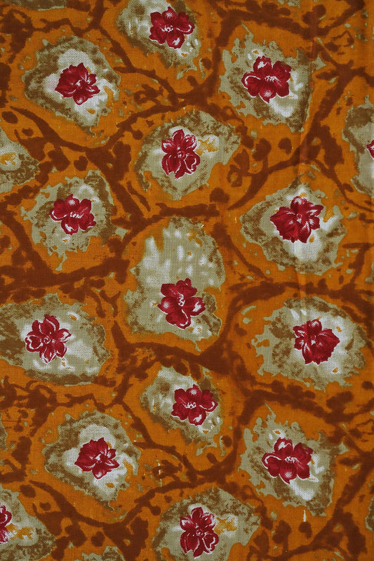 Multi Colour Floral Digital Print on Rayon Fabric