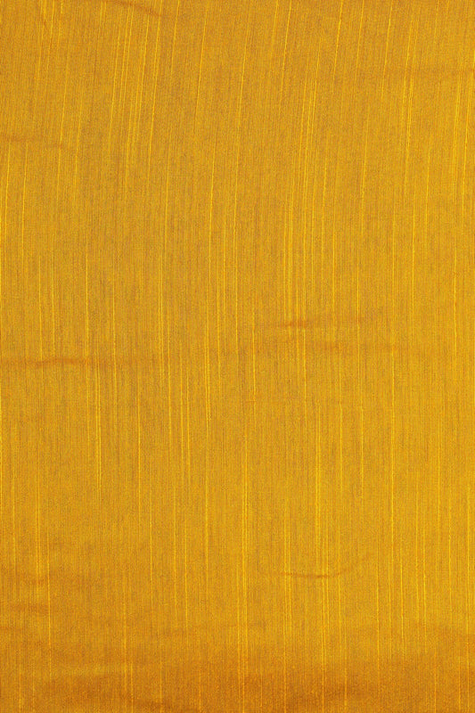 Mustard Yellow Raw Silk Fabric