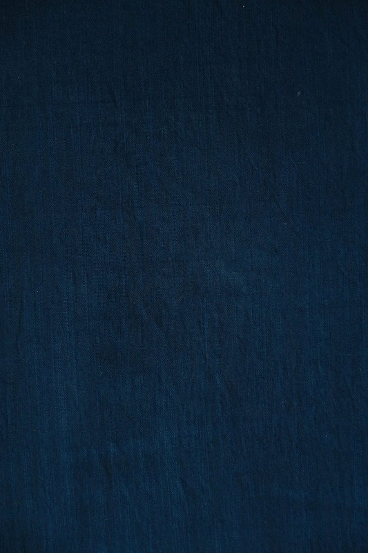 Navy Blue Raw Silk Fabric