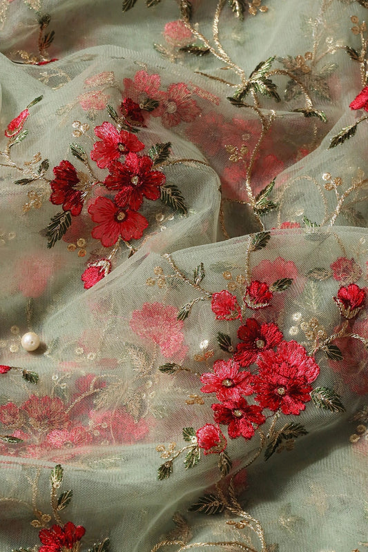 Olive And Maroon Saree set (2 Piece)