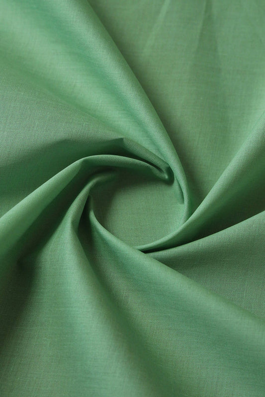 Olive Dyed Pure Cotton Fabric
