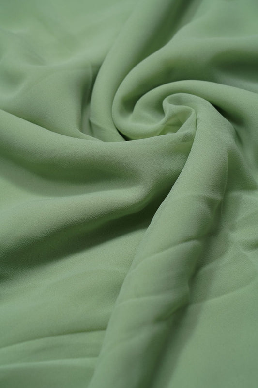 Olive Green Dyed Georgette Fabric