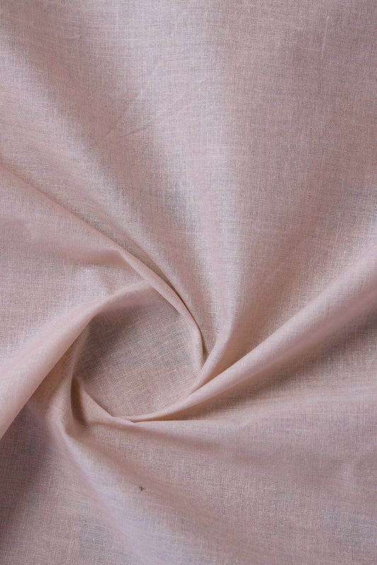 Light Peach Dyed Pure Cotton Fabric