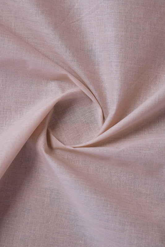 Light Peach Dyed Pure Cotton Fabric
