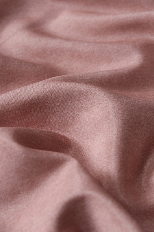 Pastel Peach Texture Pattern Digital Print On French Crepe Fabric